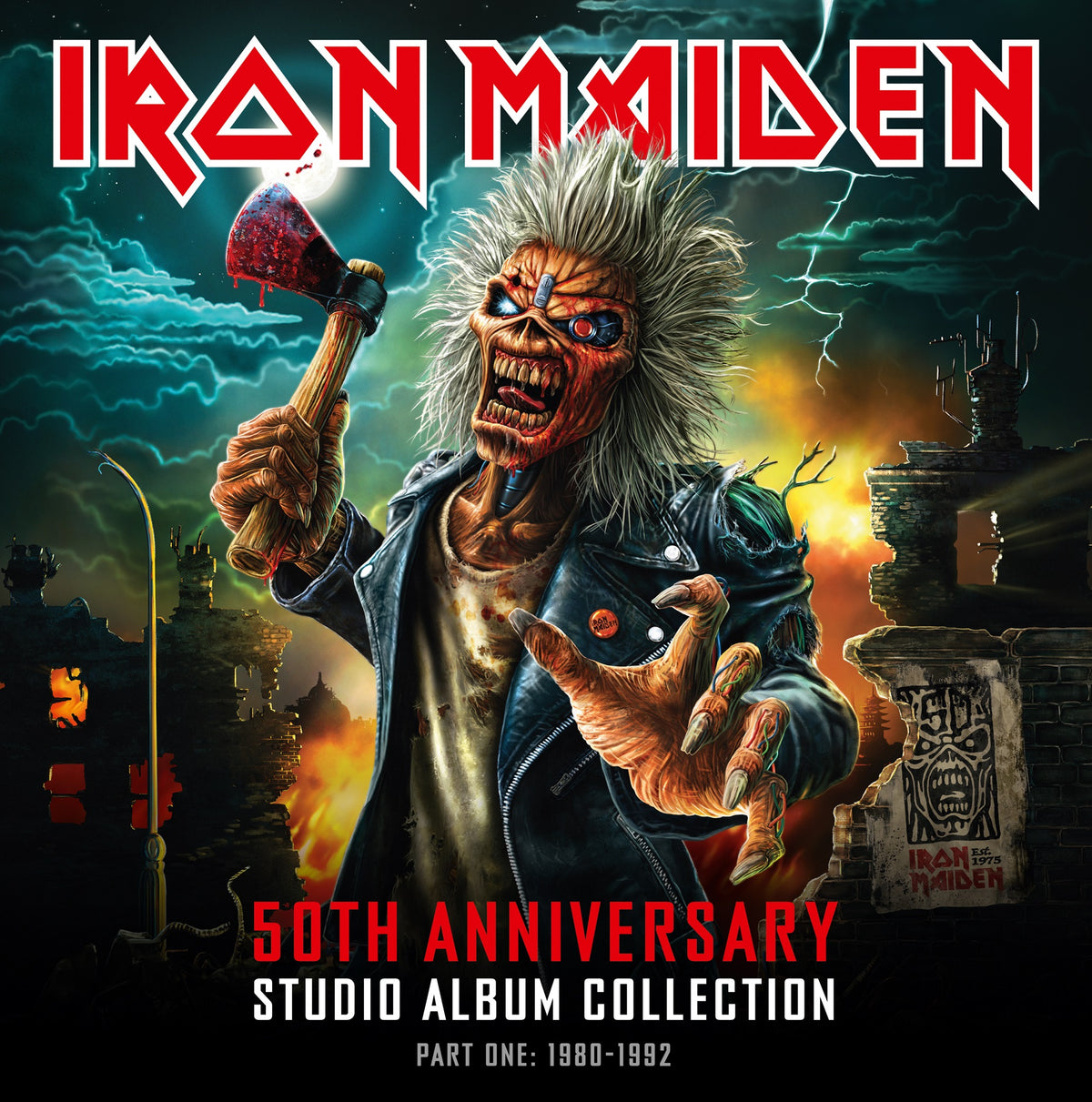PRE-ORDER: Iron Maiden "50th Anniversary Studio Album Collection, Part One: 1980-1992" 10xLP (Color Vinyl Edition)