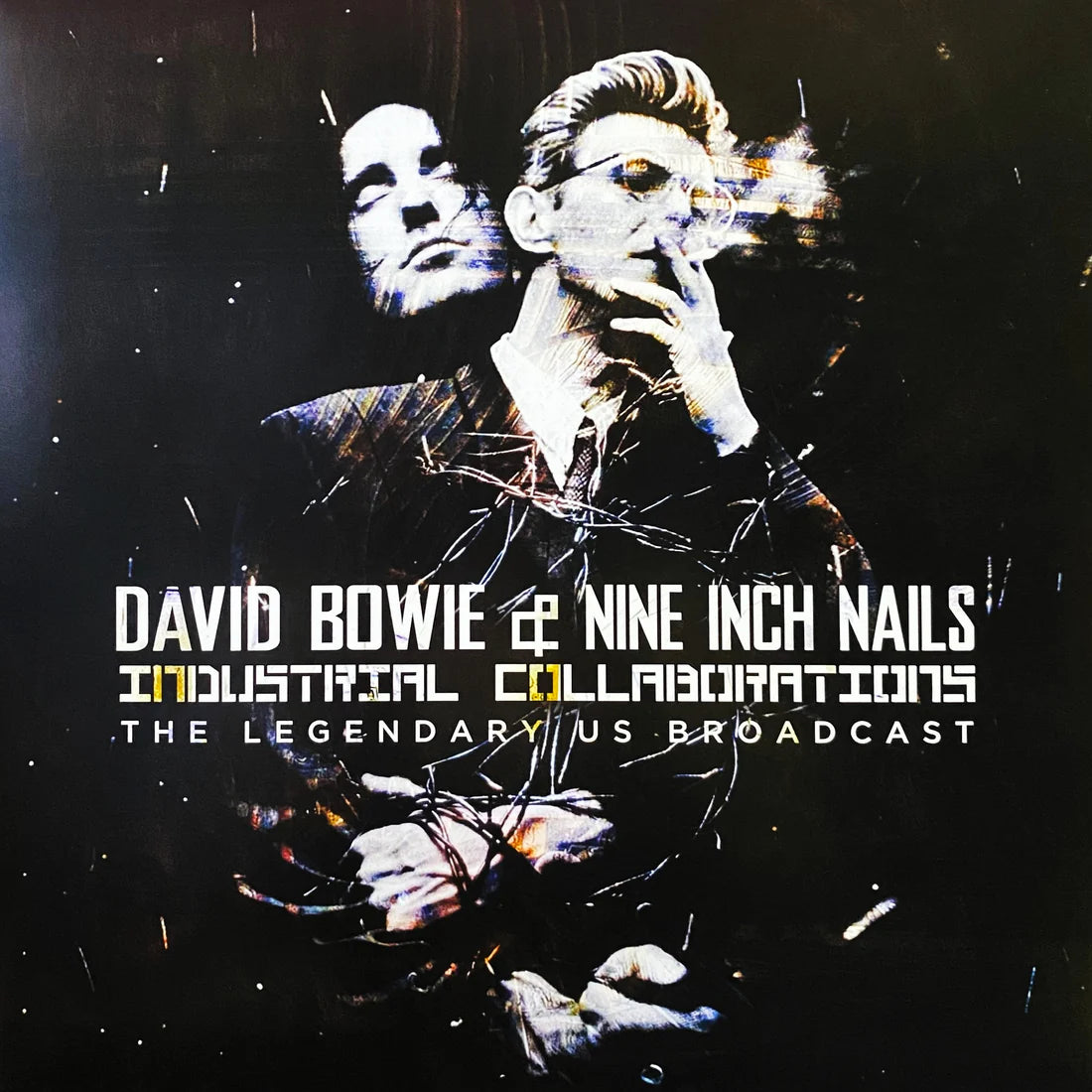 Used Vinyl: Nine Inch Nails with David Bowie "Industrial Collaborations- The Legendary '95 Broadcast" LP (Color Vinyl)