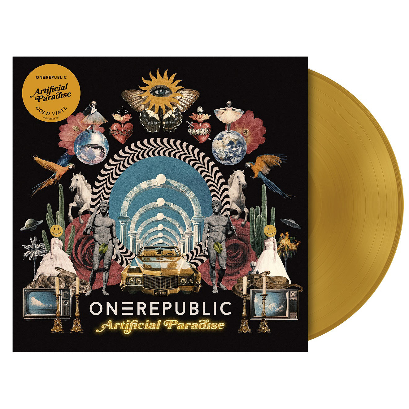 DAMAGED: One Republic "Artificial Paradise" LP (Gold Vinyl)