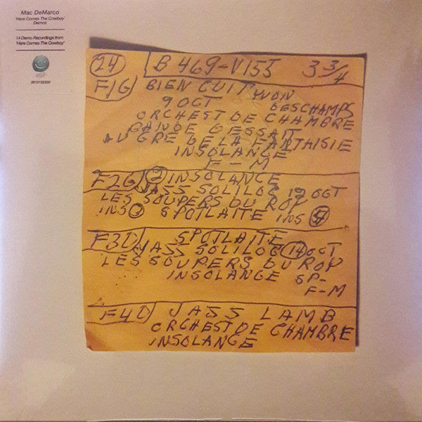 Mac Demarco "Here Comes The Cowboy Demos" LP