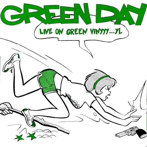 Used Vinyl: Green Day "Live on Green Vinyyy...yl (Revolver Club, Spain 4/24/93)" LP (2025 Green Vinyl Press)