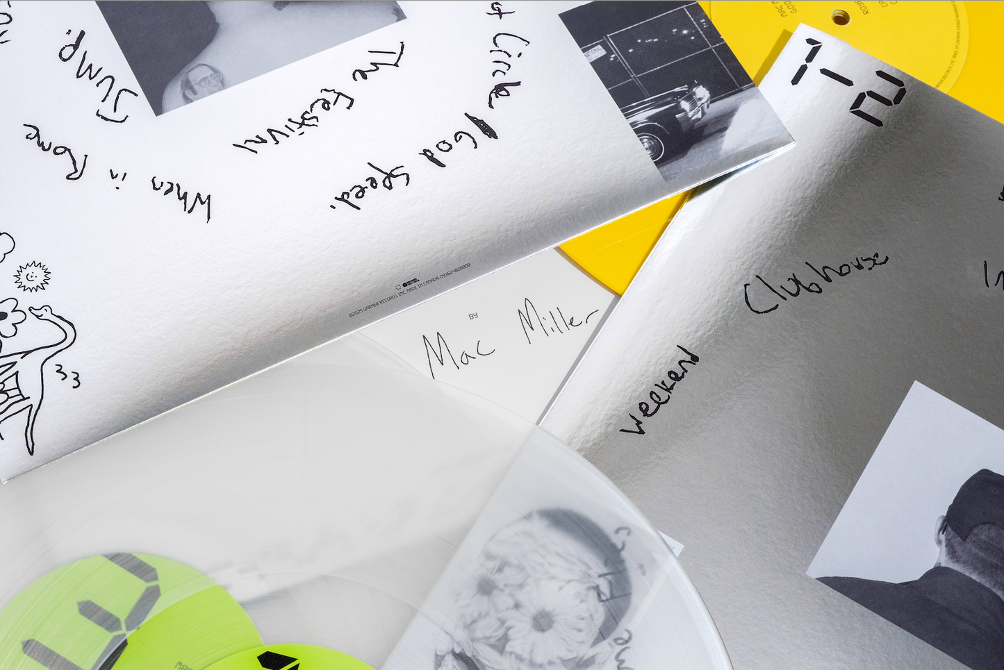 Mac Miller "GO:OD AM (10 Year Anniversary)" 3xLP (Indie Exclusive Milky Clear (disc 1 & 2) & Yellow (disc 3) Vinyl)