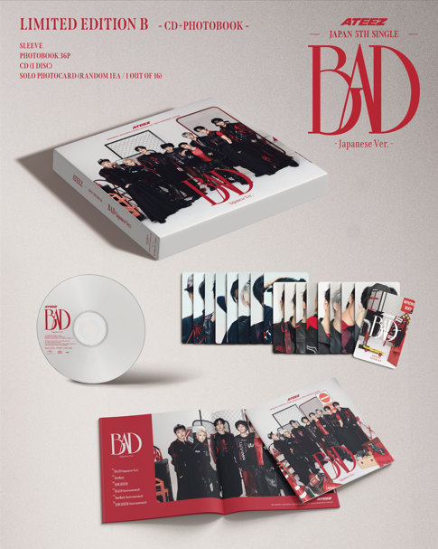 PRE-ORDER: ATEEZ "BAD" CD (Limited Edition Japanese Ver. B w/Photobook)
