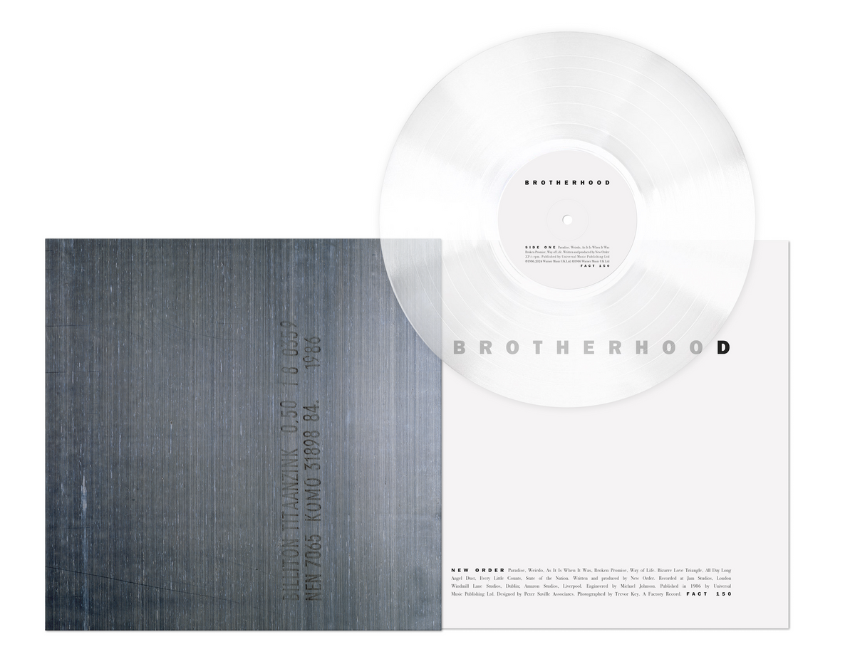 PRE-ORDER: New Order "Brotherhood" LP (Crystal Clear Vinyl)