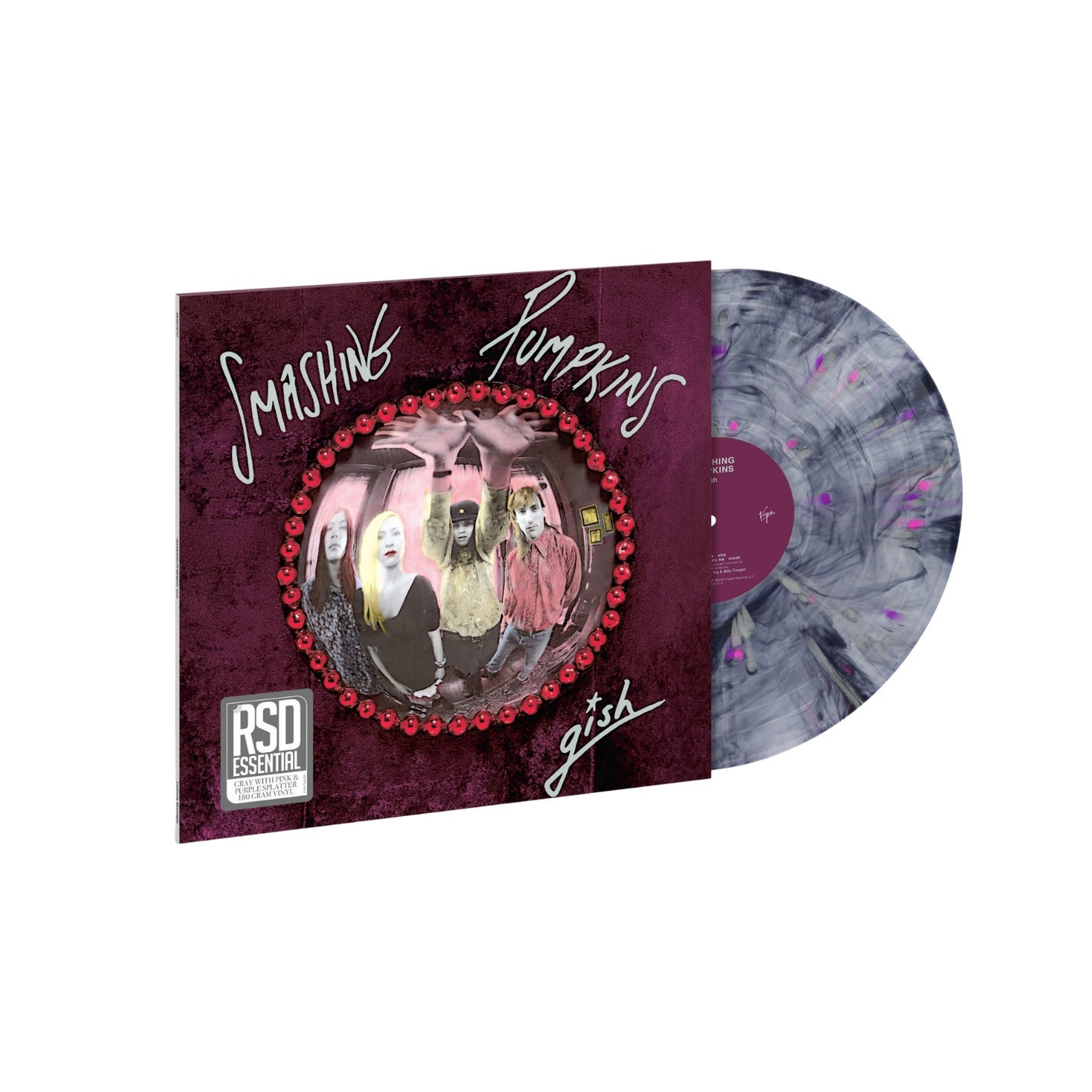 PRE-ORDER: The Smashing Pumpkins "Gish (35th Anniversary)" LP (180g Gray w/ Pink & Purple Splatter Vinyl)