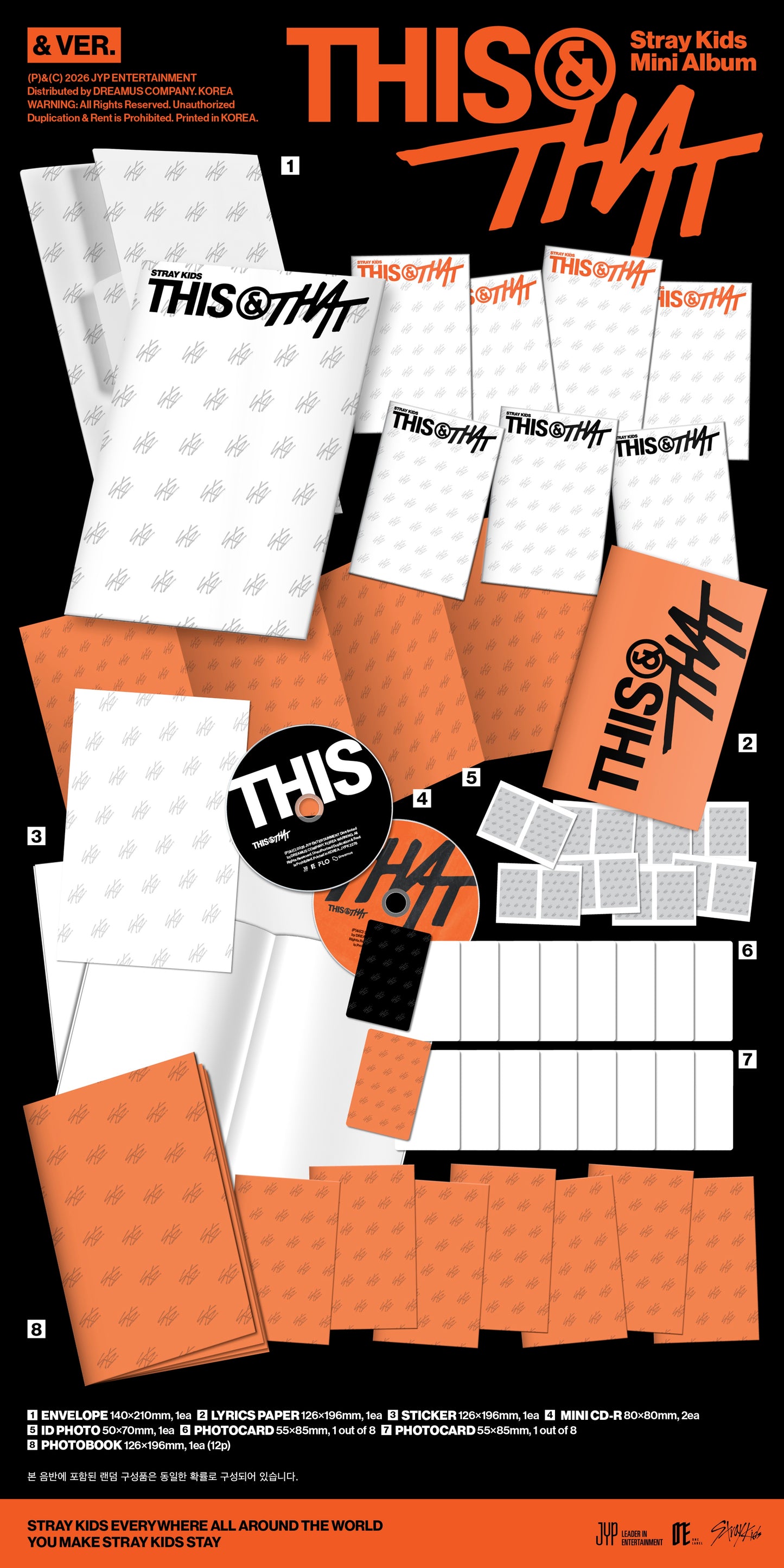 PRE-ORDER: Stray Kids "THIS & THAT" CD (& Version)