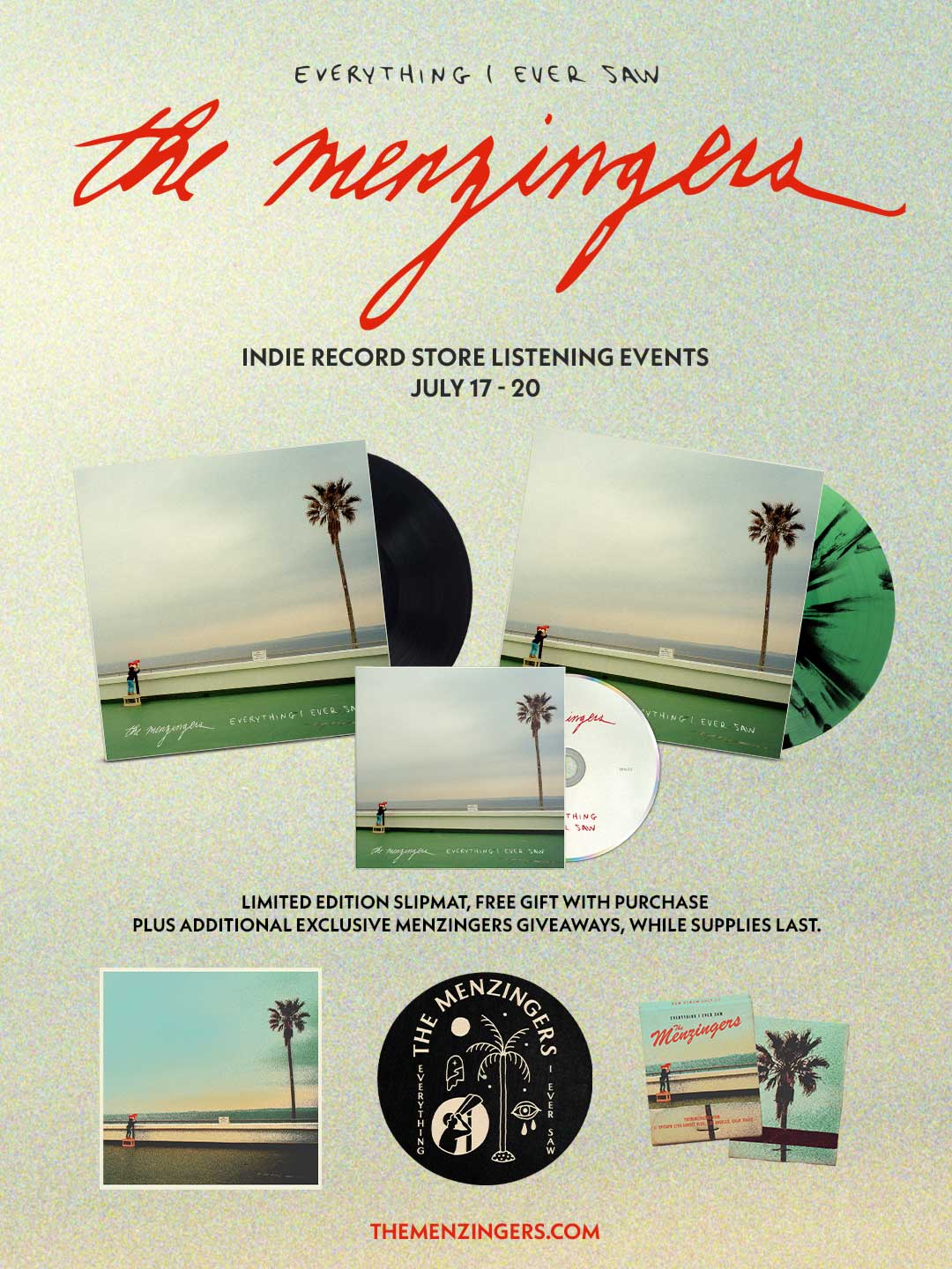 The Menzingers "Everything I Ever Saw" Listening Party - FRIDAY 7/17 @ 5pm
