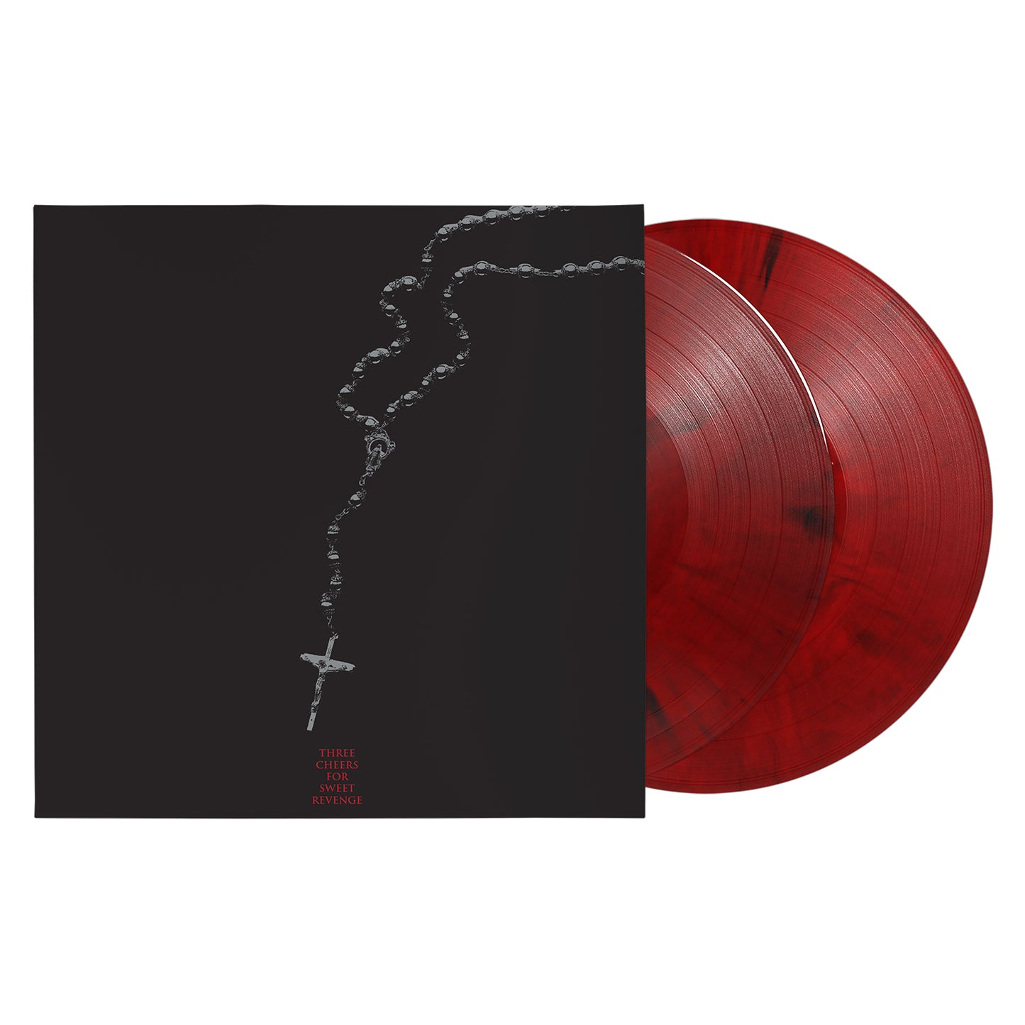 My Chemical Romance "Three Cheers for Sweet Revenge (20th Anniversary Deluxe Edition)" 2xLP (Red & Black Marble Vinyl)