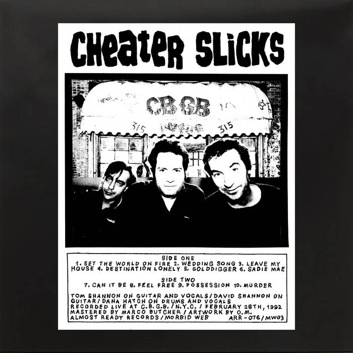 Cheater Slicks "Live At CBGB's 02.28.92" LP (Purple Vinyl)