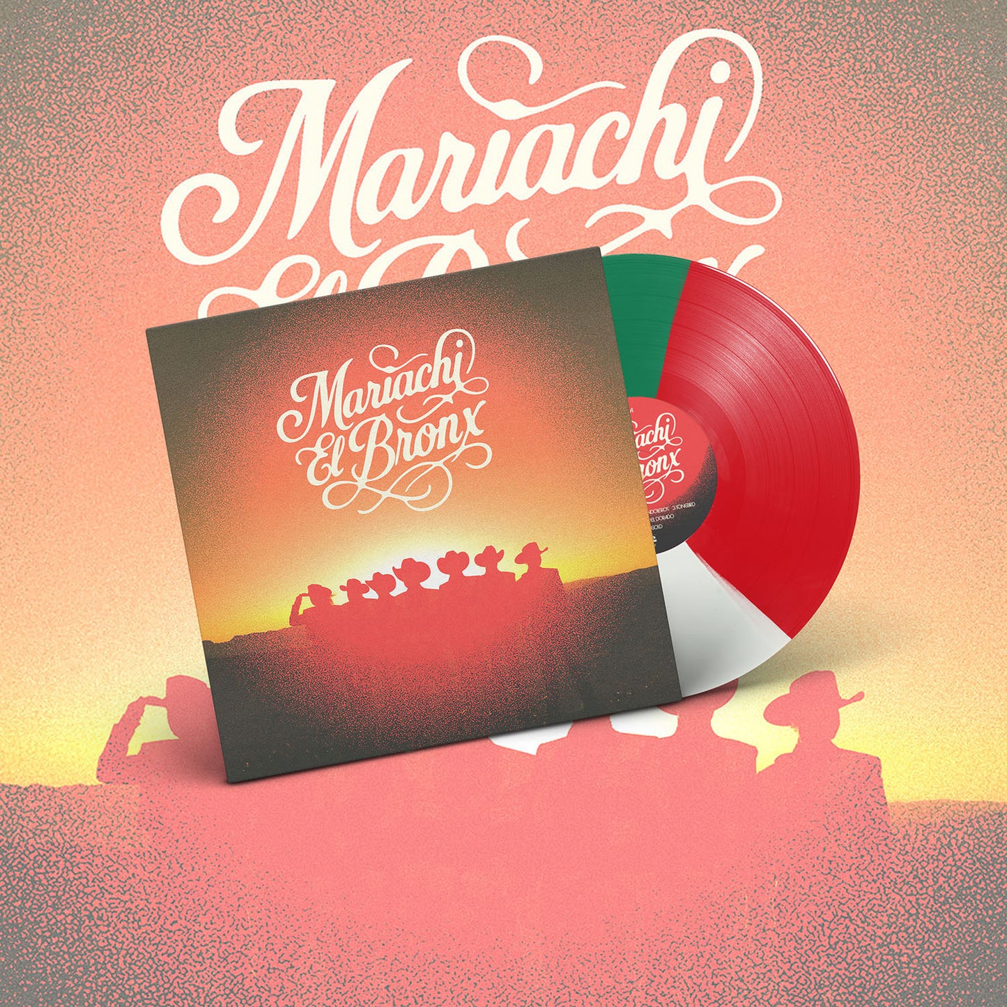 Mariachi El Bronx "IV" LP (1-2-3-4 Go! Records "Mexican Flag" Color Vinyl Exclusive)