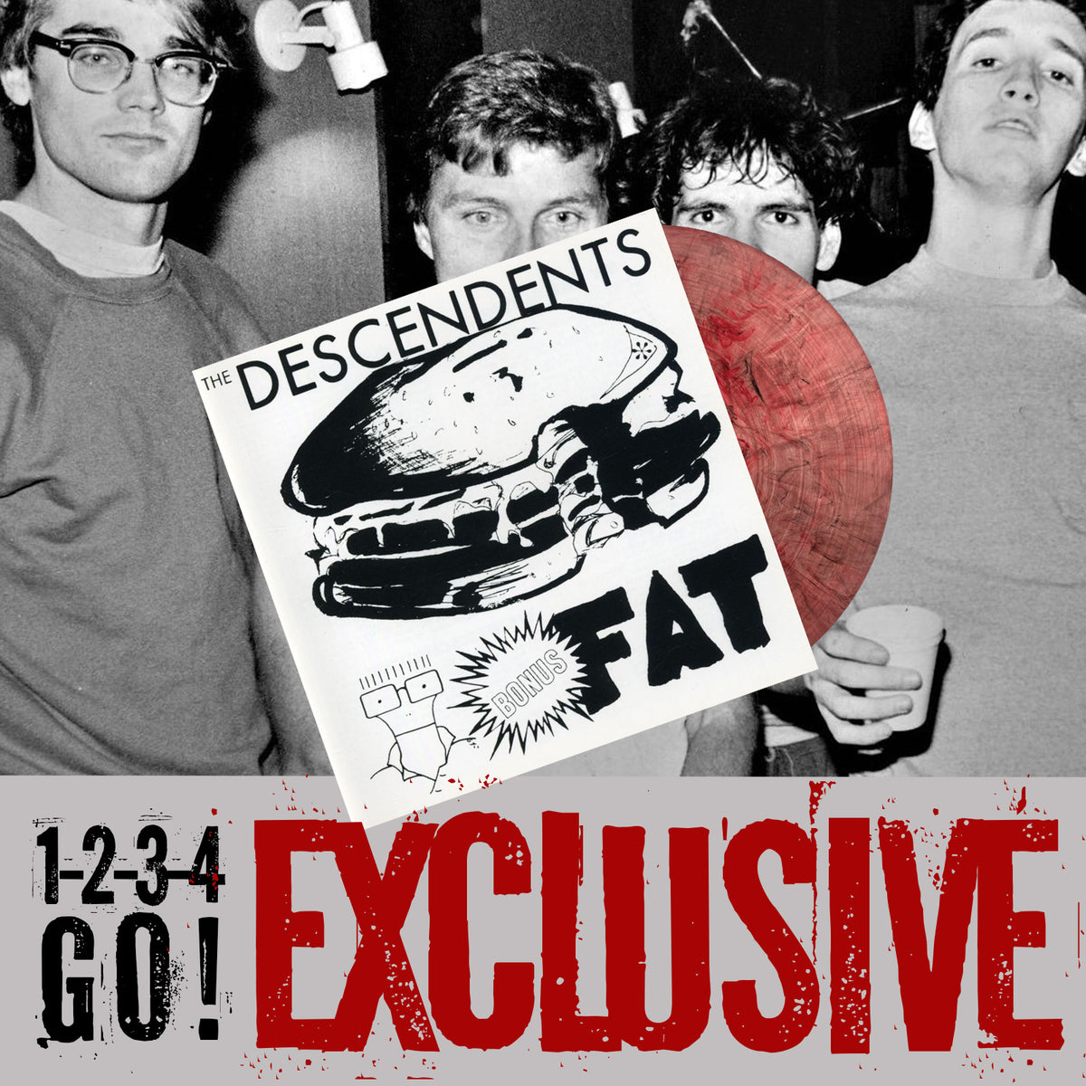 PRE-ORDER: The Descendents "Bonus Fat" LP (1-2-3-4 Go! Records EXCLUSIVE!)