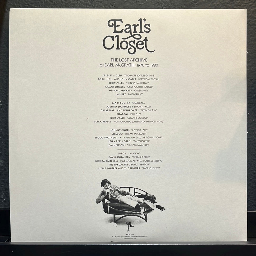 USED VINYL: Various “Earl's Closet (The Lost Archive Of Earl Mcgrath, 1970 To 1980)” 2xLP (Clear Vinyl)