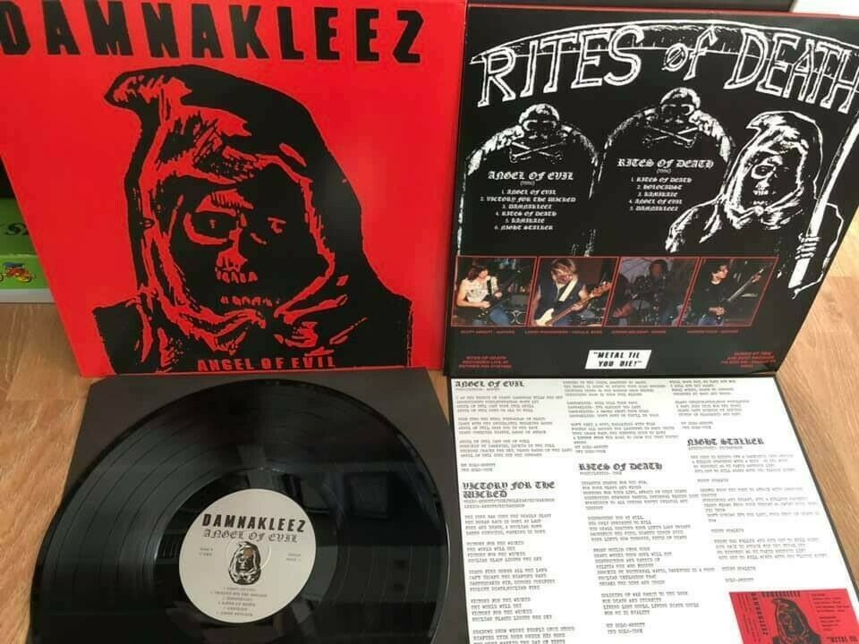 Damnakleez "Angel Of Evil/Rites of Death" LP (Red Vinyl)