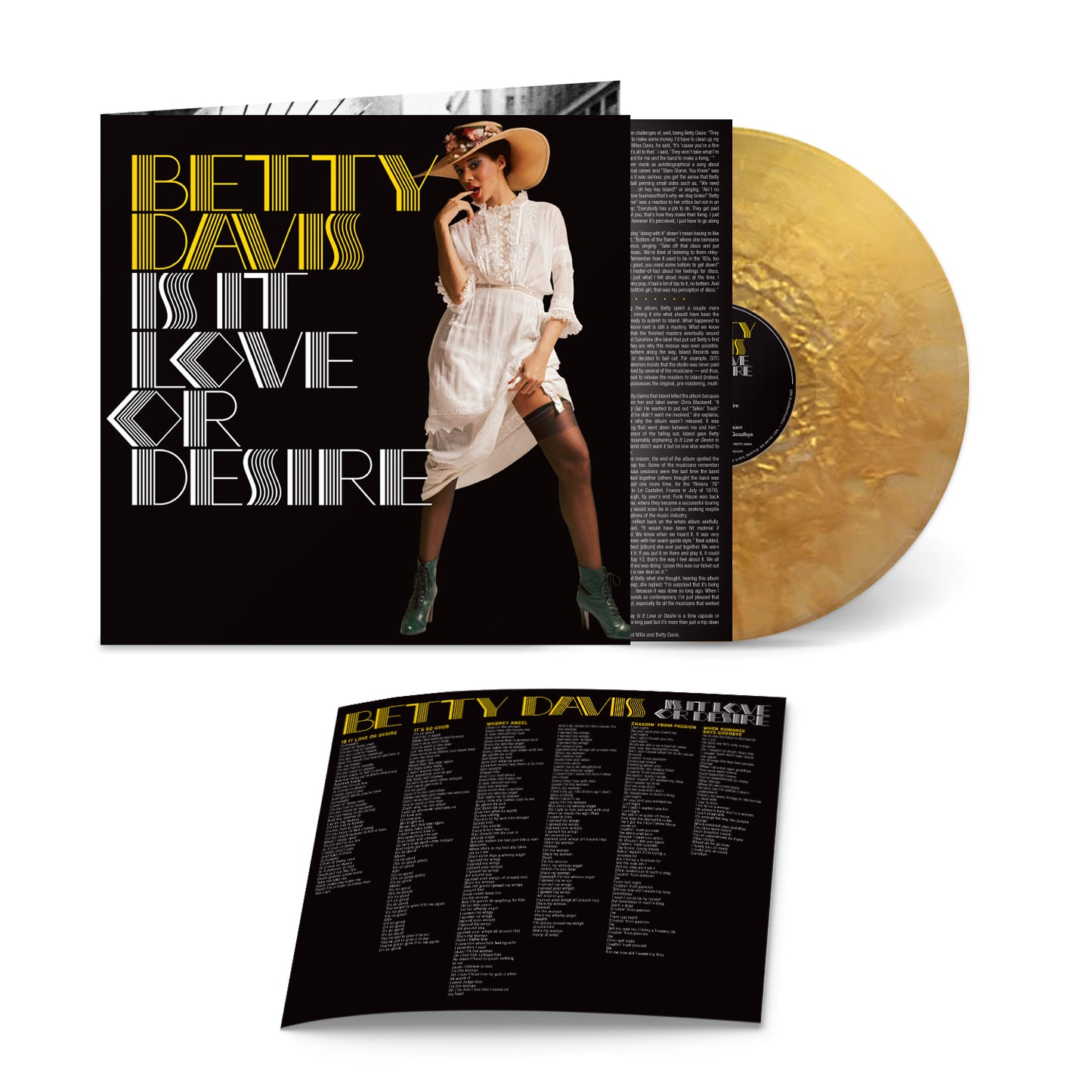 Betty Davis "Is It Love Or Desire?" LP (Gold Vinyl)