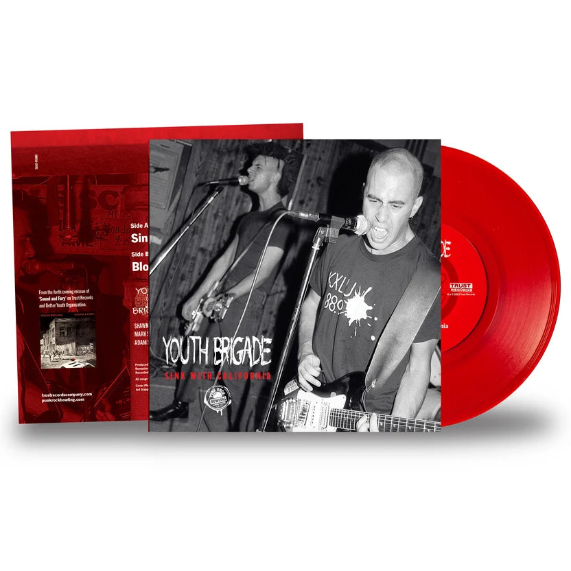 Youth Brigade "Sink With California" 7" (PRB Red Vinyl)