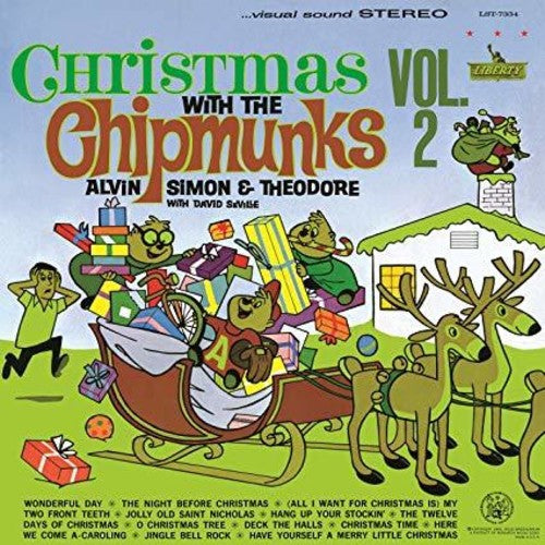 The Chipmunks ''Christmas With Chipmunks Vol. 2'' LP (White Vinyl / Foil Sleeve)