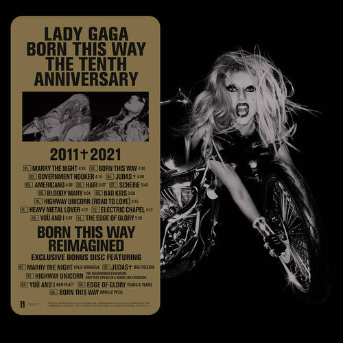 Lady Gaga ''Born This Way (The Tenth Anniversary) / Born This Way Reimagined'' 3xLP