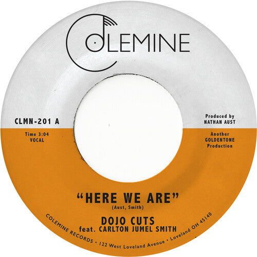 Dojo Cuts Feat. C.J. Smith ''Here We Are'' 7" Coke Bottle Clear