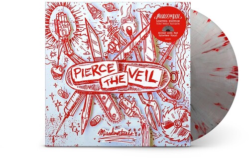 Pierce the Veil "Misadventures" LP (Red/Silver)