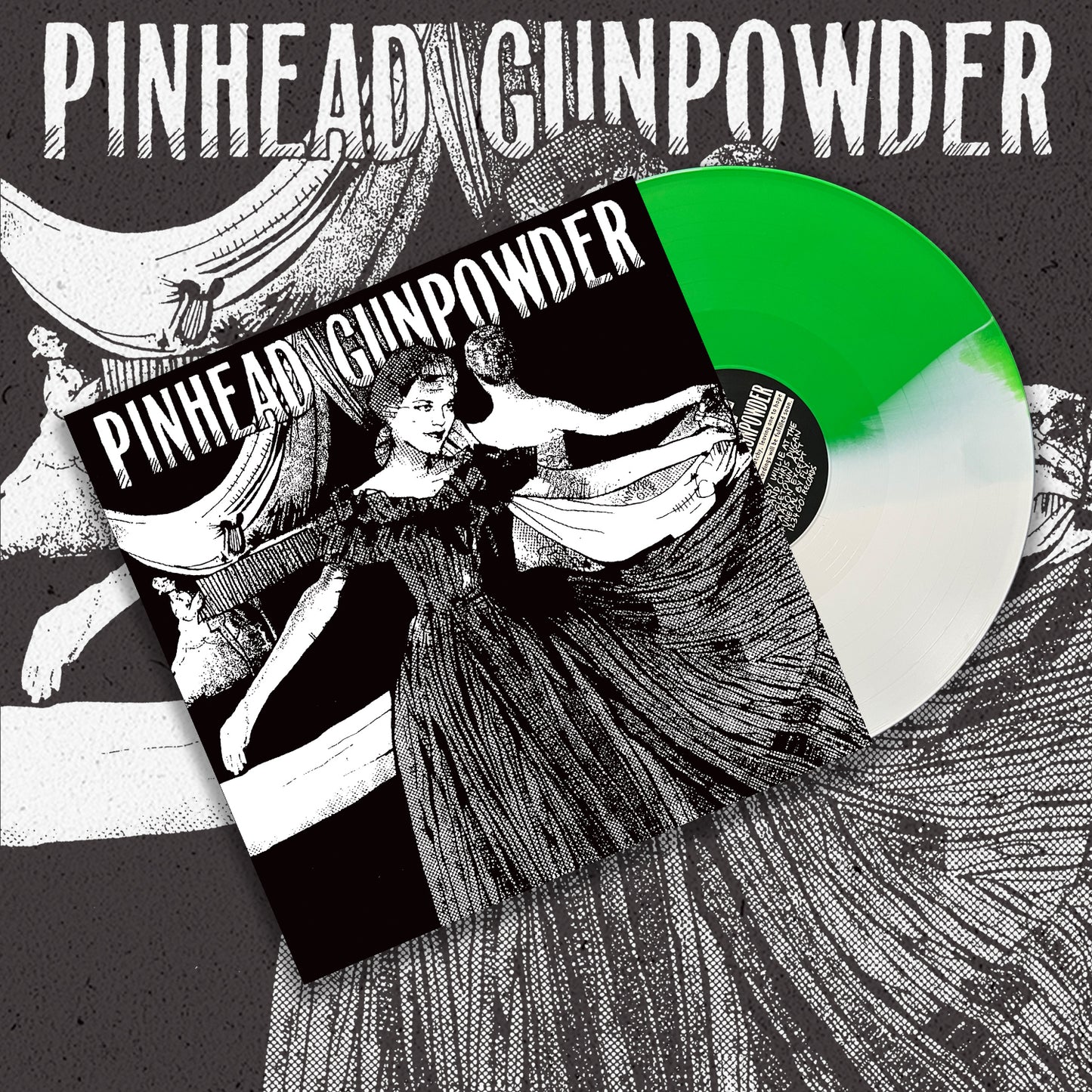 Pinhead Gunpowder "Compulsive Disclosure" LP (Green & White Split Vinyl w/ BONUS TRACKS)
