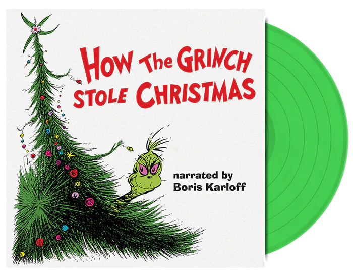 Dr. Seuss ''How The Grinch Stole Christmas'' LP (Green Vinyl)
