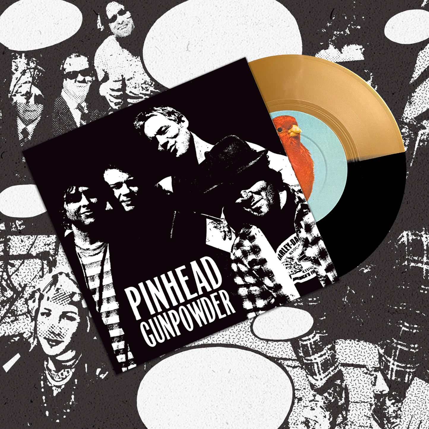 Pinhead Gunpowder "West Side Highway" 7" (Gold & Black split vinyl)