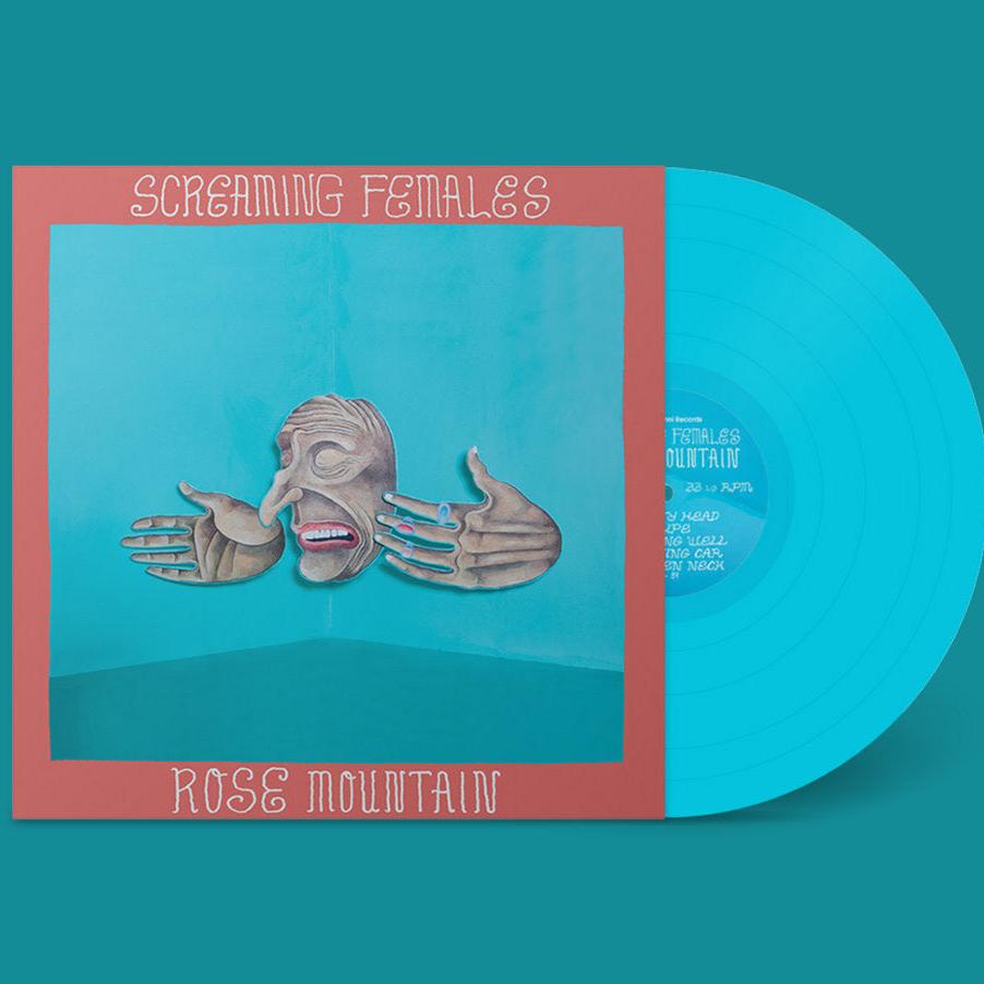 Screaming Females "Rose Mountain" LP (Turquoise Tie-dye Color Vinyl)