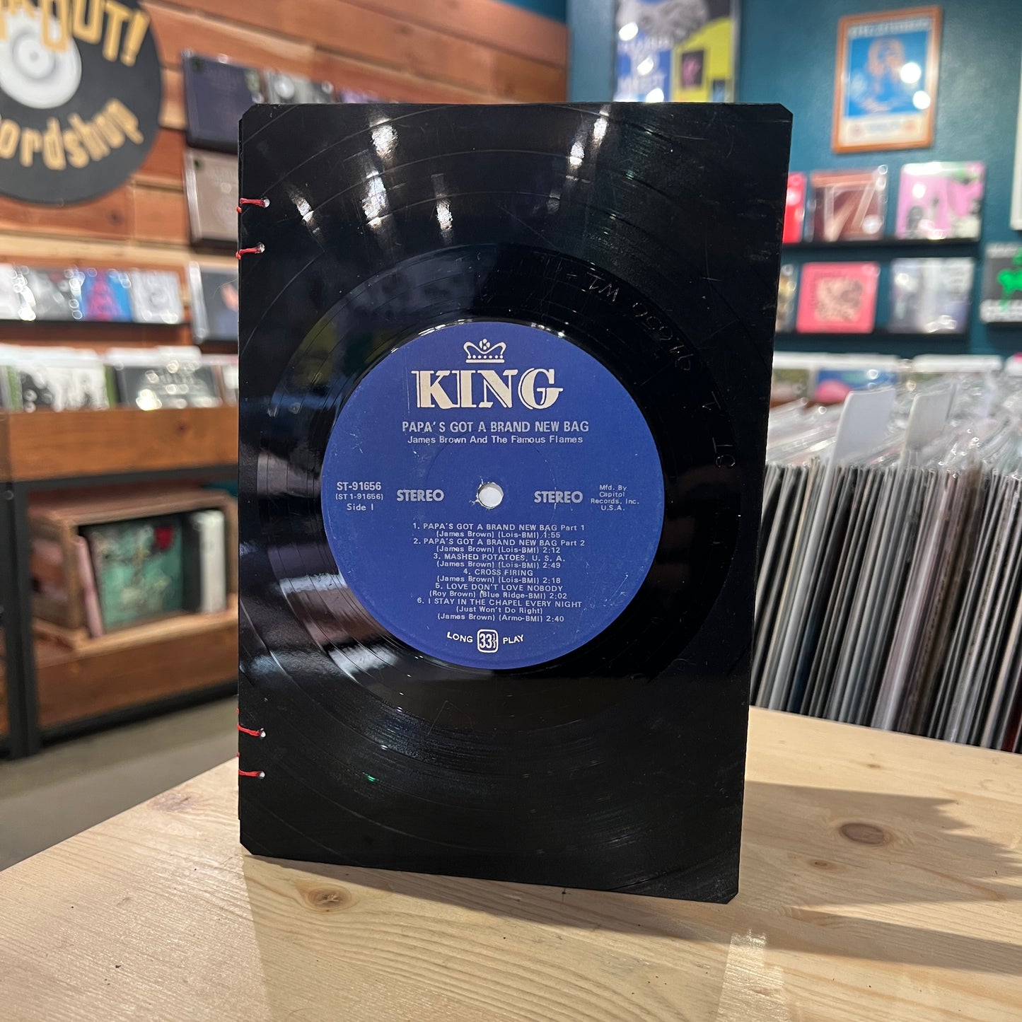 Sam & Dave / James Brown Recycled Vinyl Journal