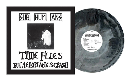 Subhumans "Time Flies/Rats" LP (White & Black Galaxy Vinyl)