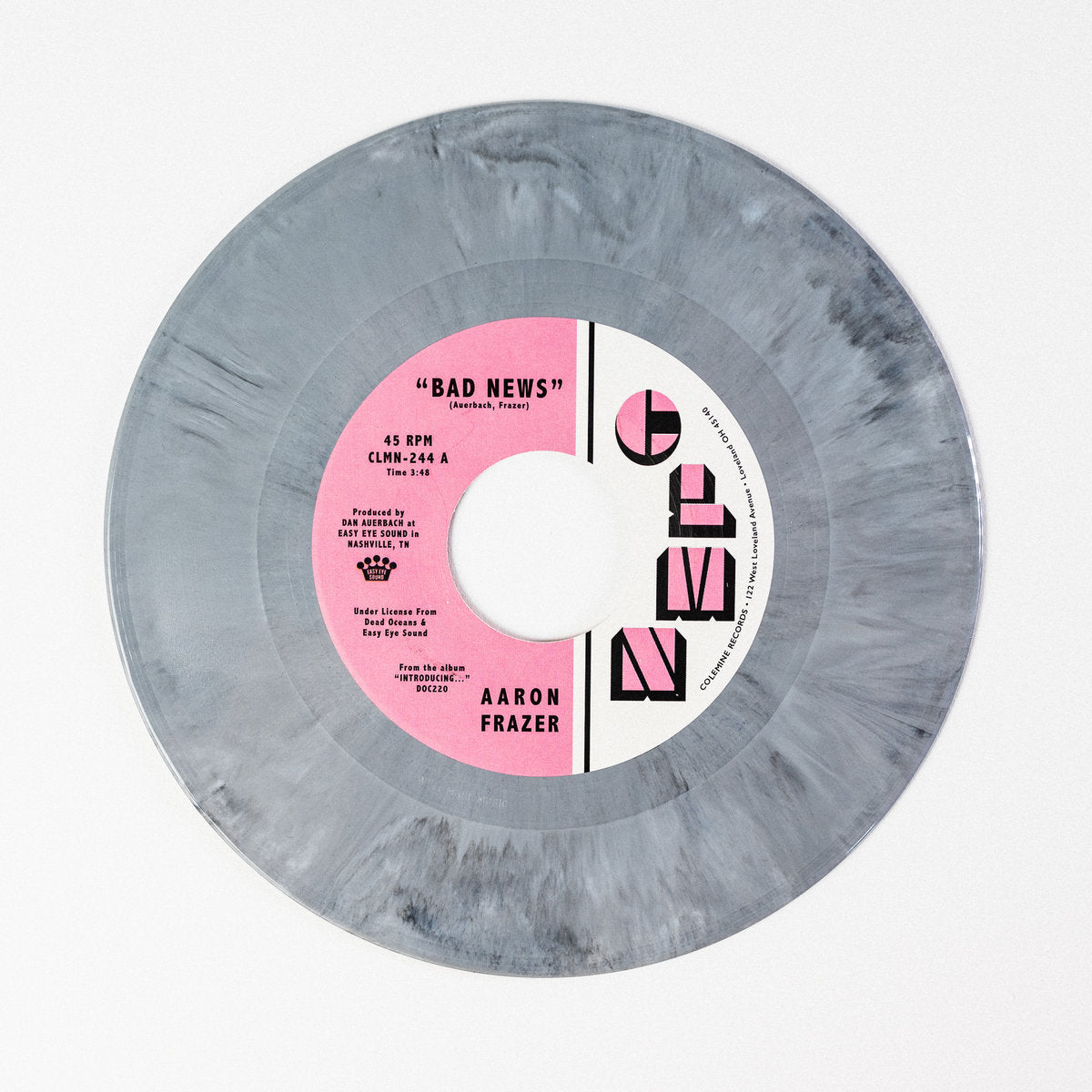 Aaron Frazer ''Bad News'' b/w "Done Lyin'" 7" (Light Grey Vinyl)