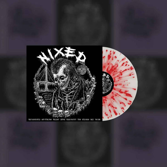 Nixed/Paranoid Visions Split LP White w/Red Splatter