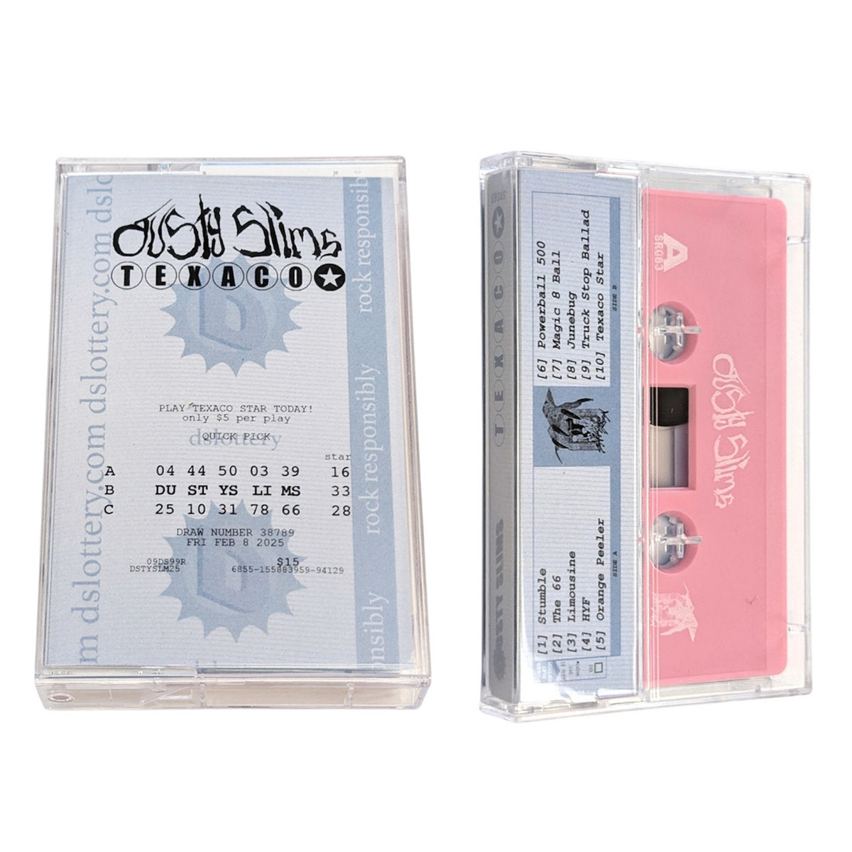 Dusty Slims "Texaco Star" Cassette (Pink & Blue Split)