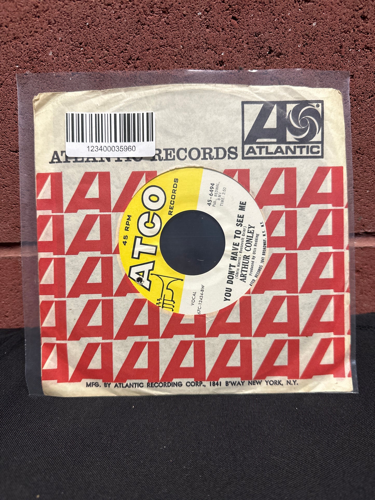 Used Vinyl:  Arthur Conley ”Shake, Rattle & Roll” 7"