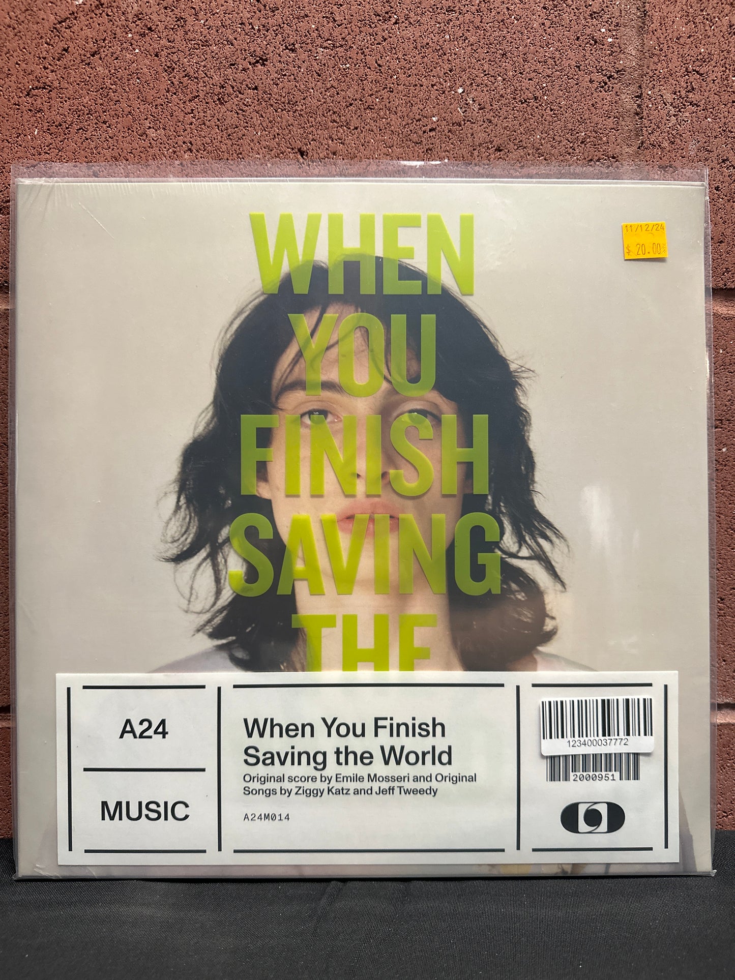 Used Vinyl:  Emile Mosseri ”When You Finish Saving The World Original Motion Picture Soundtrack” LP