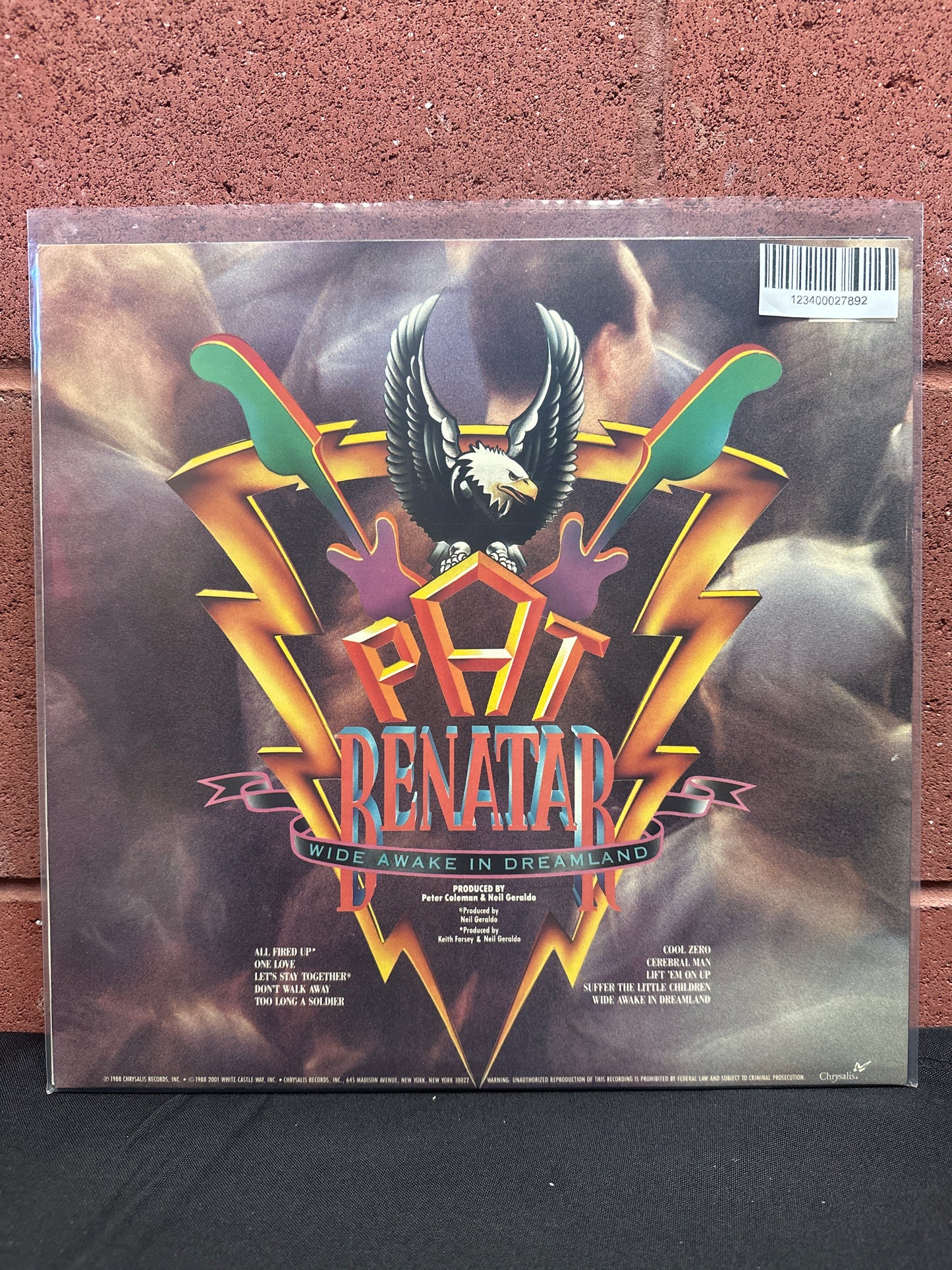 Used Vinyl:  Pat Benatar ”Wide Awake In Dreamland” LP