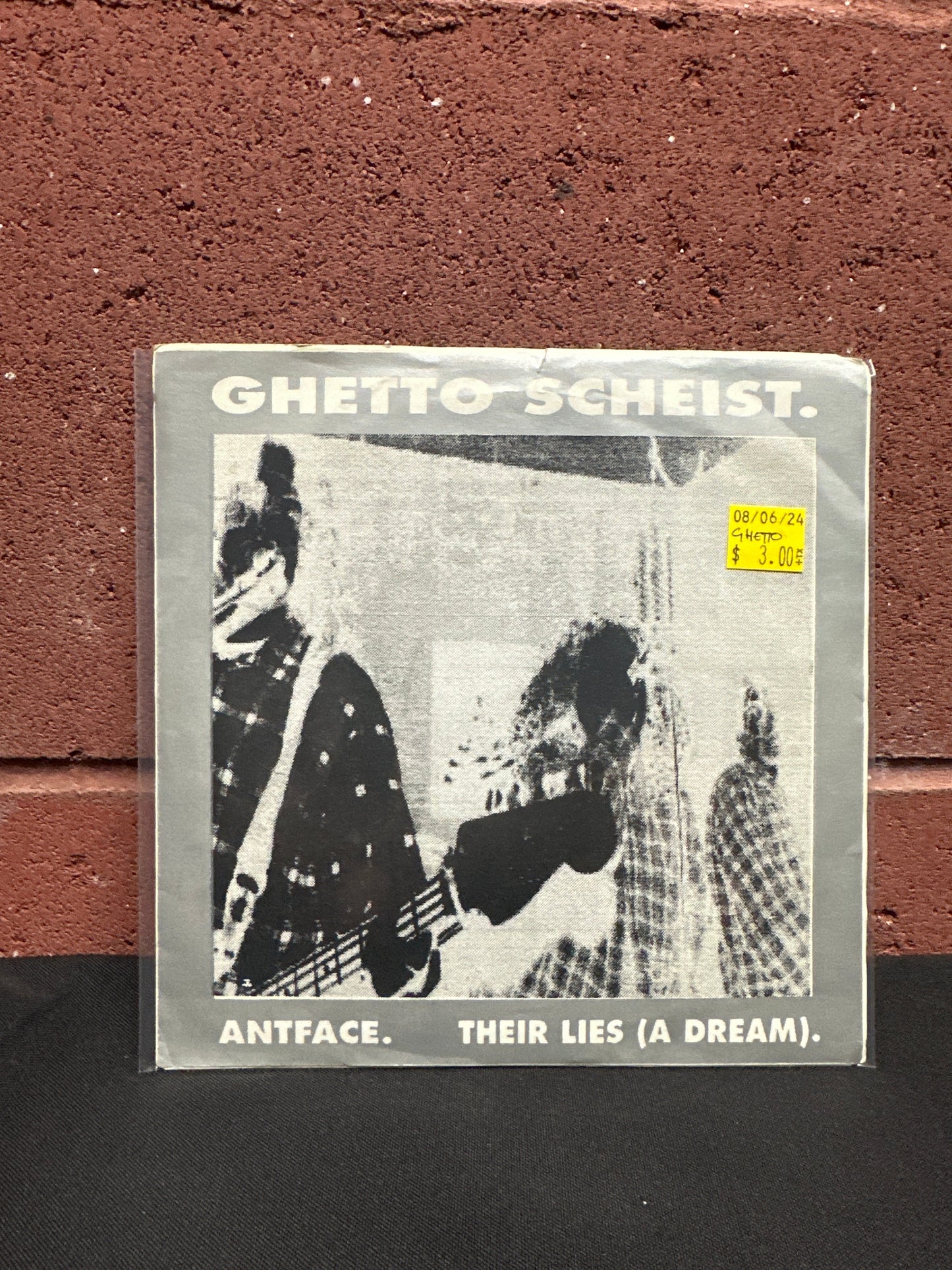 Used Vinyl:  Ghetto Scheist / Uncle Joe's Big Ol' Driver ”Antface / Thinking” 7" (Clear Vinyl)