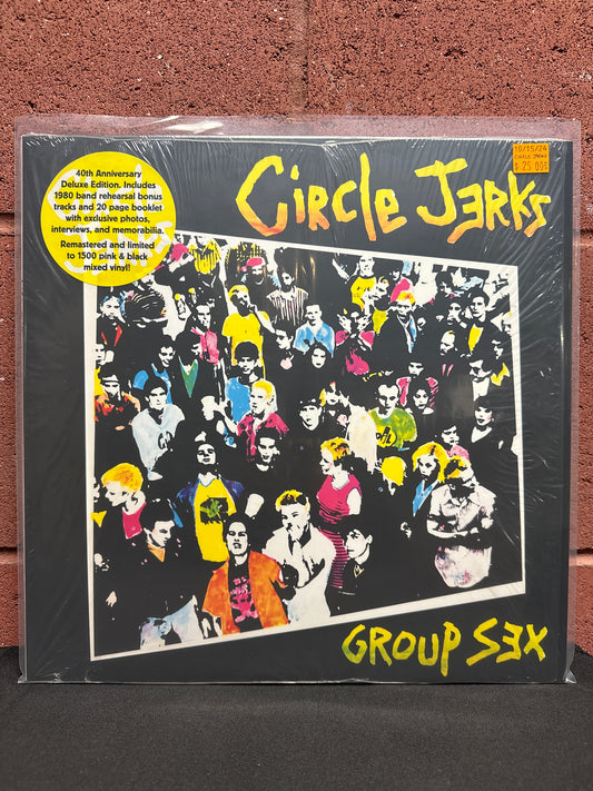 Used Vinyl:  Circle Jerks ”Group Sex” LP (Pink & Black Vinyl)