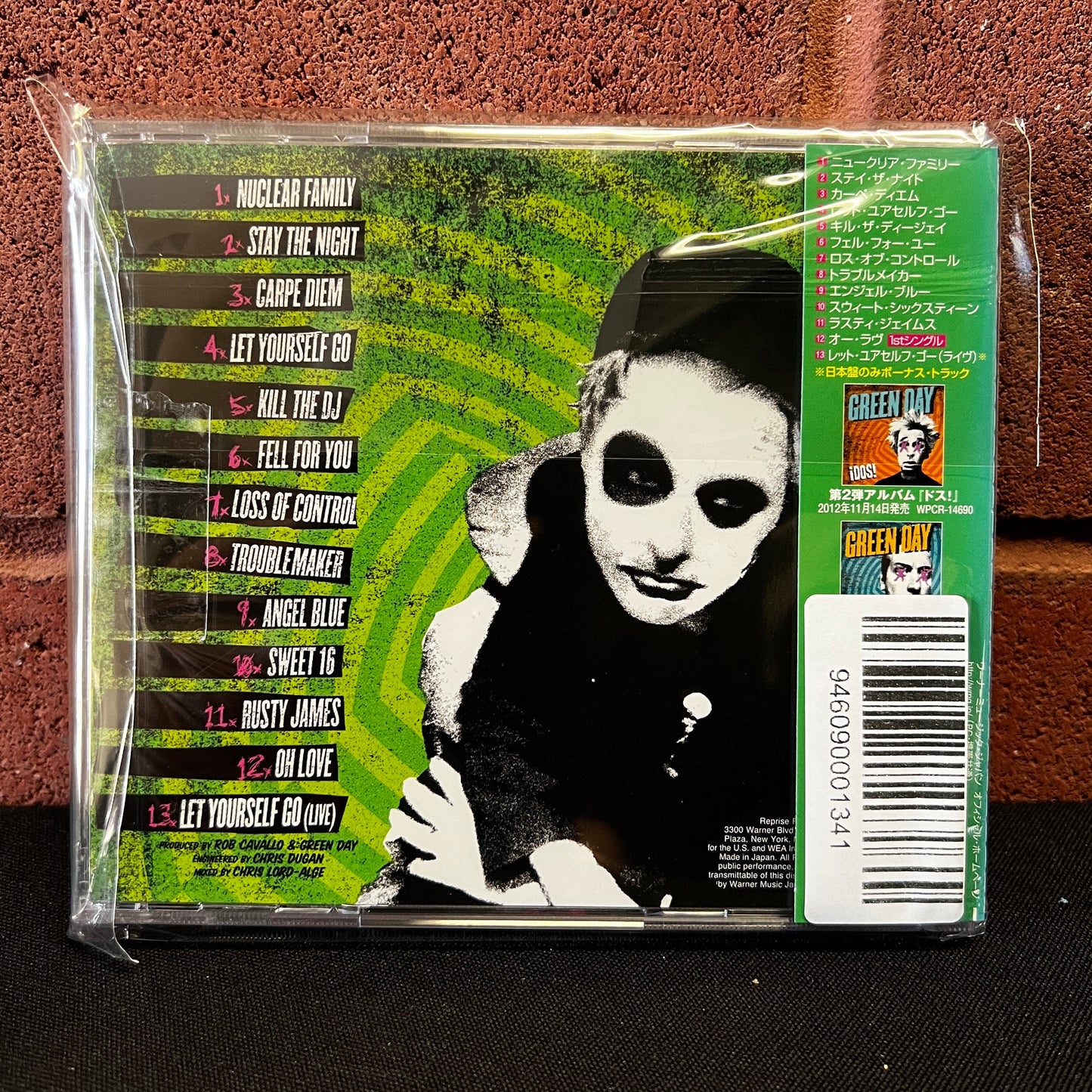 Used CD: Green Day "Uno" CD (2012 Japanese Press w/ Bonus Track)