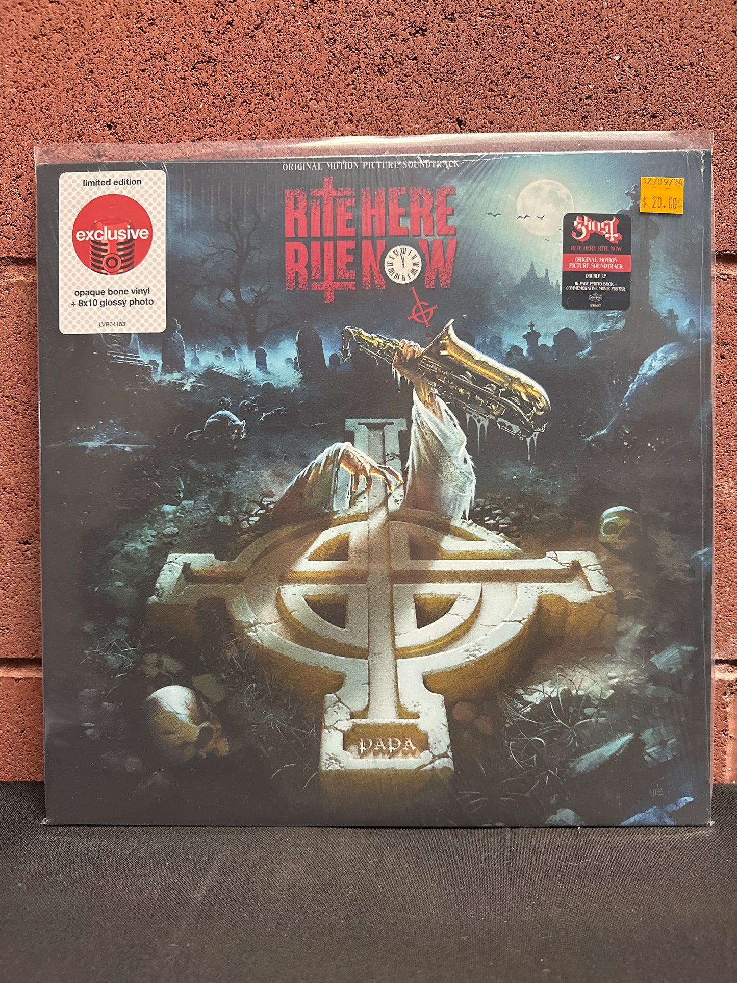 Used Vinyl:  Ghost ”Rite Here Rite Now (Original Motion Picture Soundtrack)” 2xLP (Bone colored vinyl)