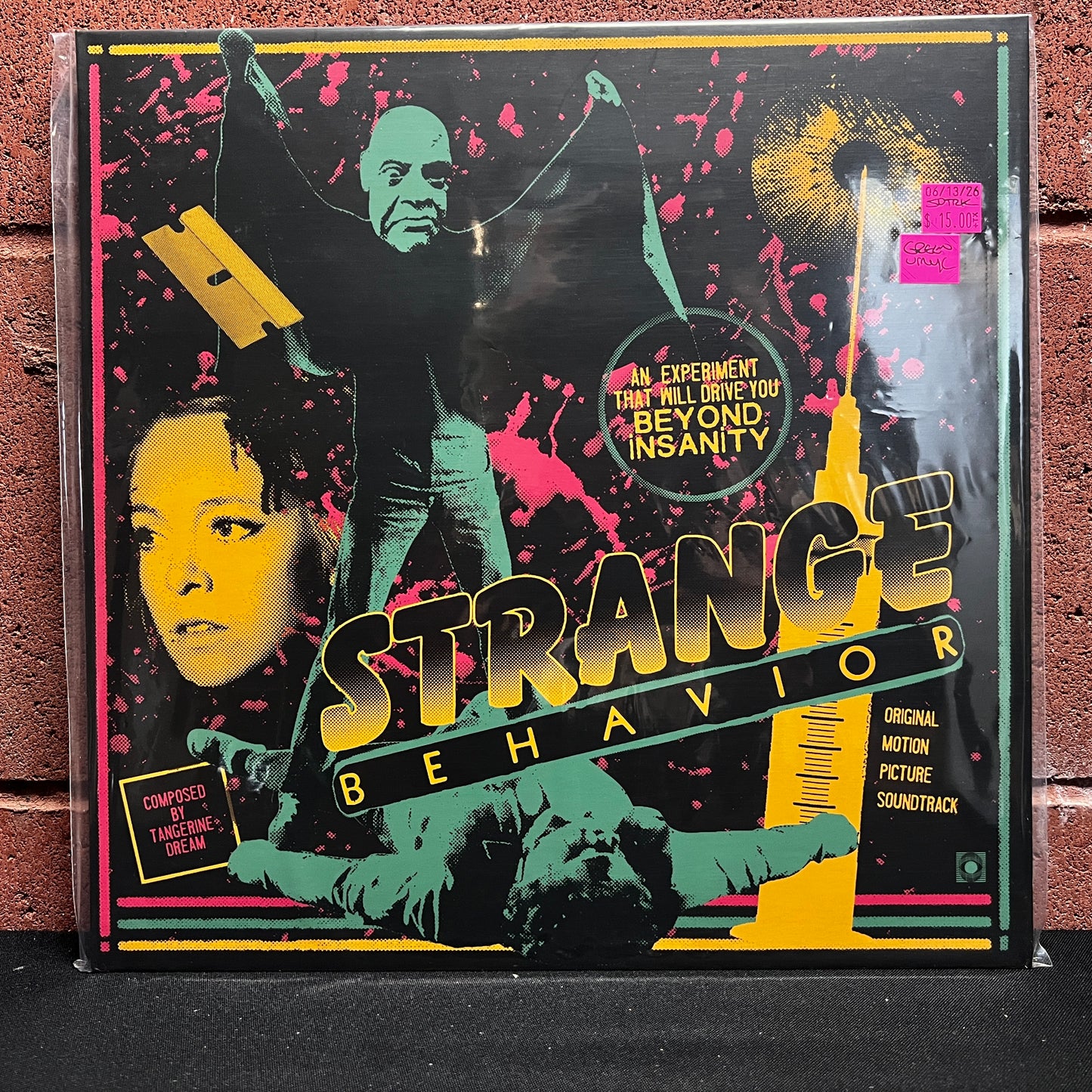 Used Vinyl: Tangerine Dream "Strange Behavior (Original Motion Picture Soundtrack)" LP (2022 Press - Streaked Green Vinyl)