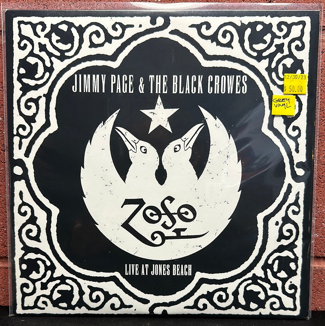 Used Vinyl:  Jimmy Page & The Black Crowes ”Live At Jones Beach” 10" (Gray marble vinyl)