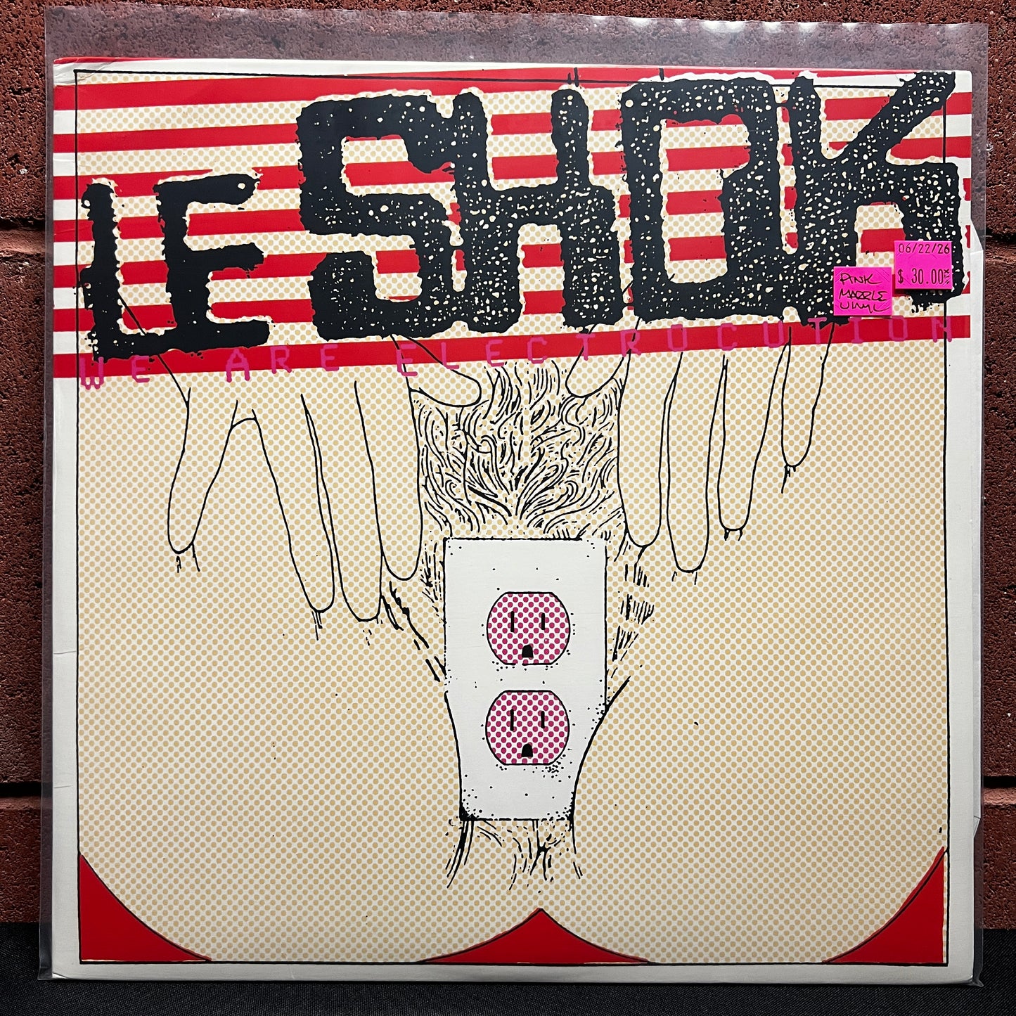 Used Vinyl: Le Shok "We Are Electrocution" LP (2004 Press - Pink Marble Vinyl)