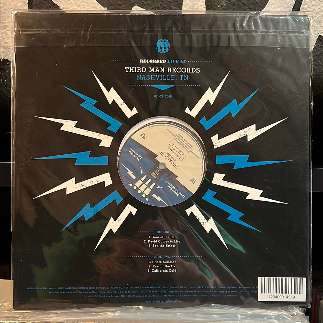 Used Vinyl:  Fucked Up ”Live At Third Man Records” LP (Black/Blue split vinyl)
