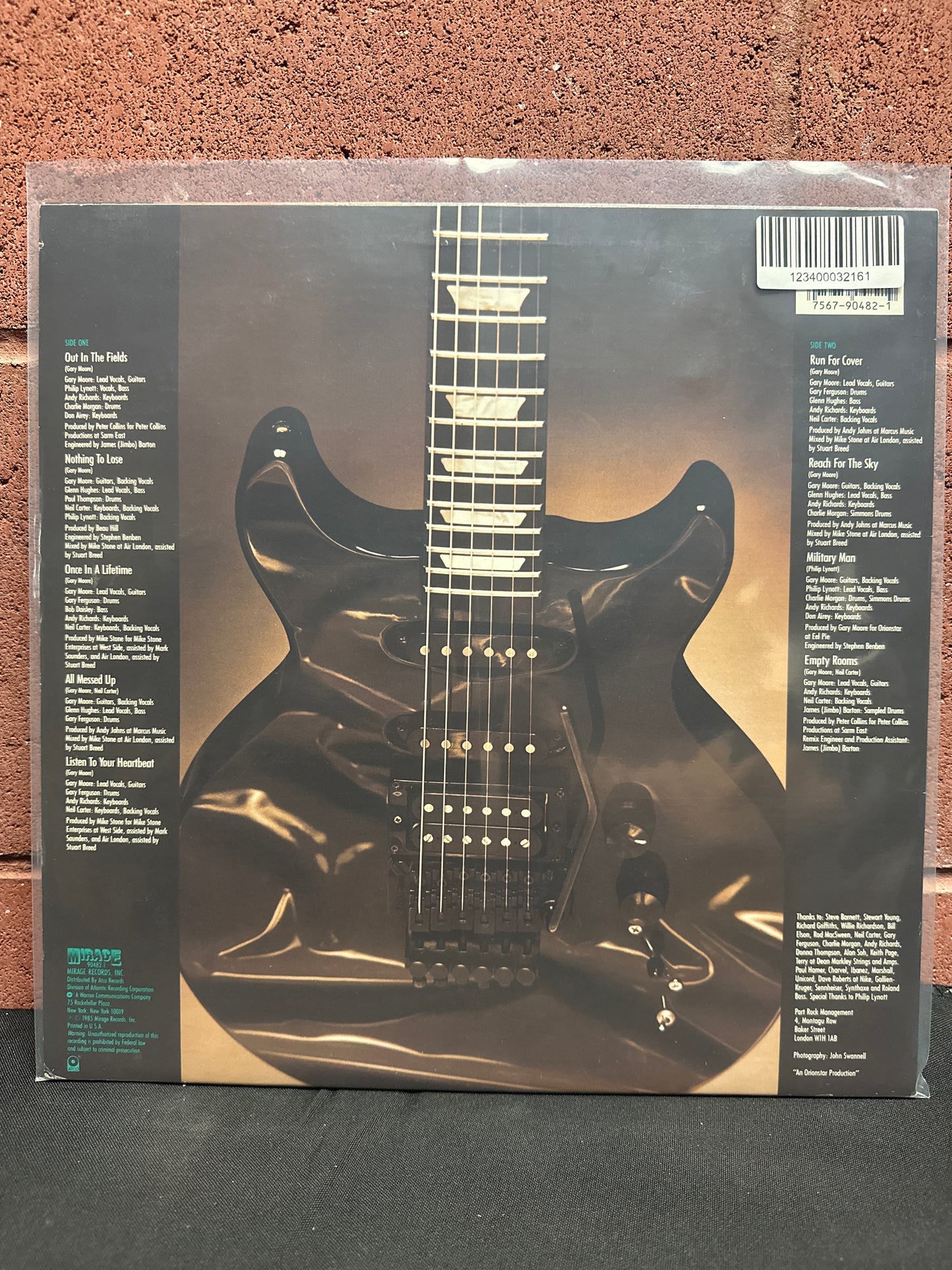 Used Vinyl:  Gary Moore ”Run For Cover” LP