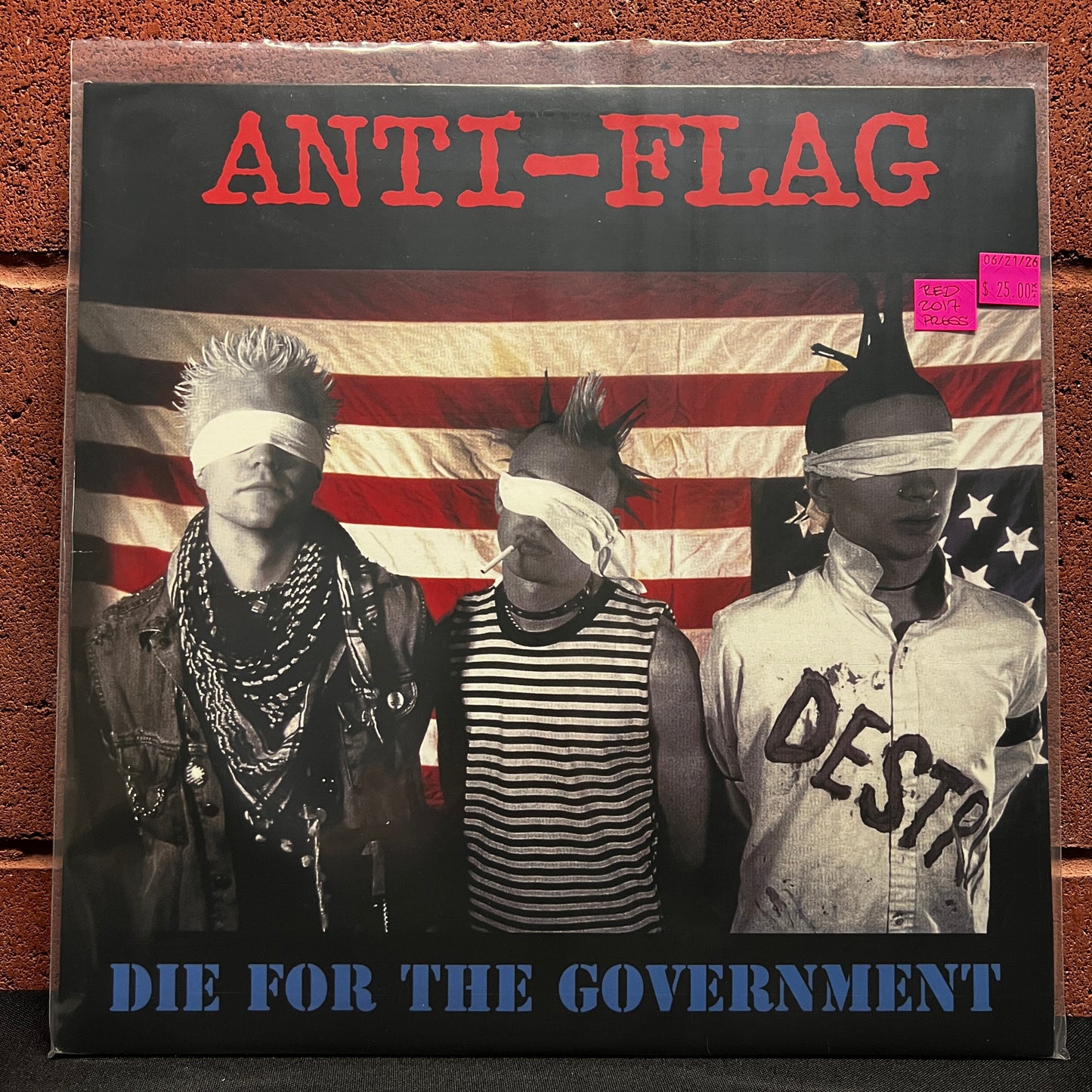 Used Vinyl: Anti-Flag "Die For The Government" LP (2017 Press - Red Vinyl)