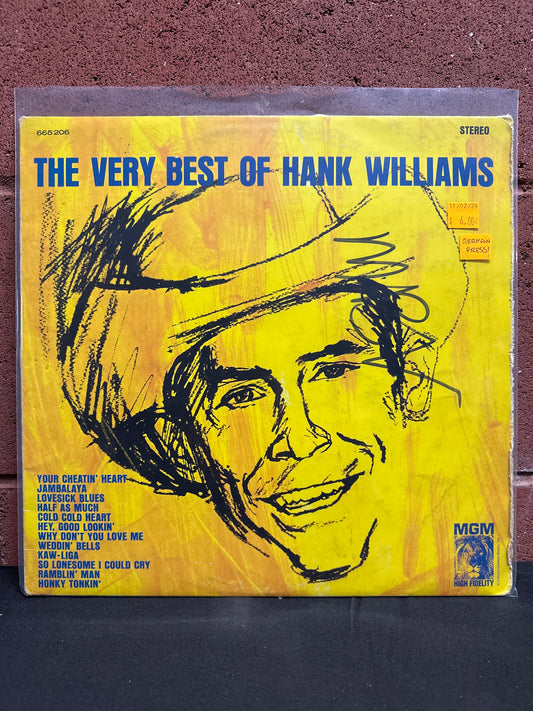 Used Vinyl:  Hank Williams ”The Very Best Of Hank Williams” LP