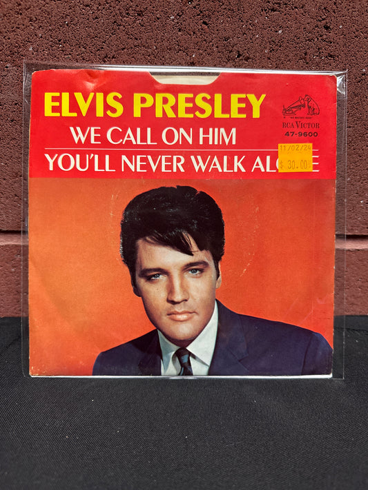 Used Vinyl:  Elvis Presley ”We Call On Him / You'll Never Walk Alone” 7" (Promo)