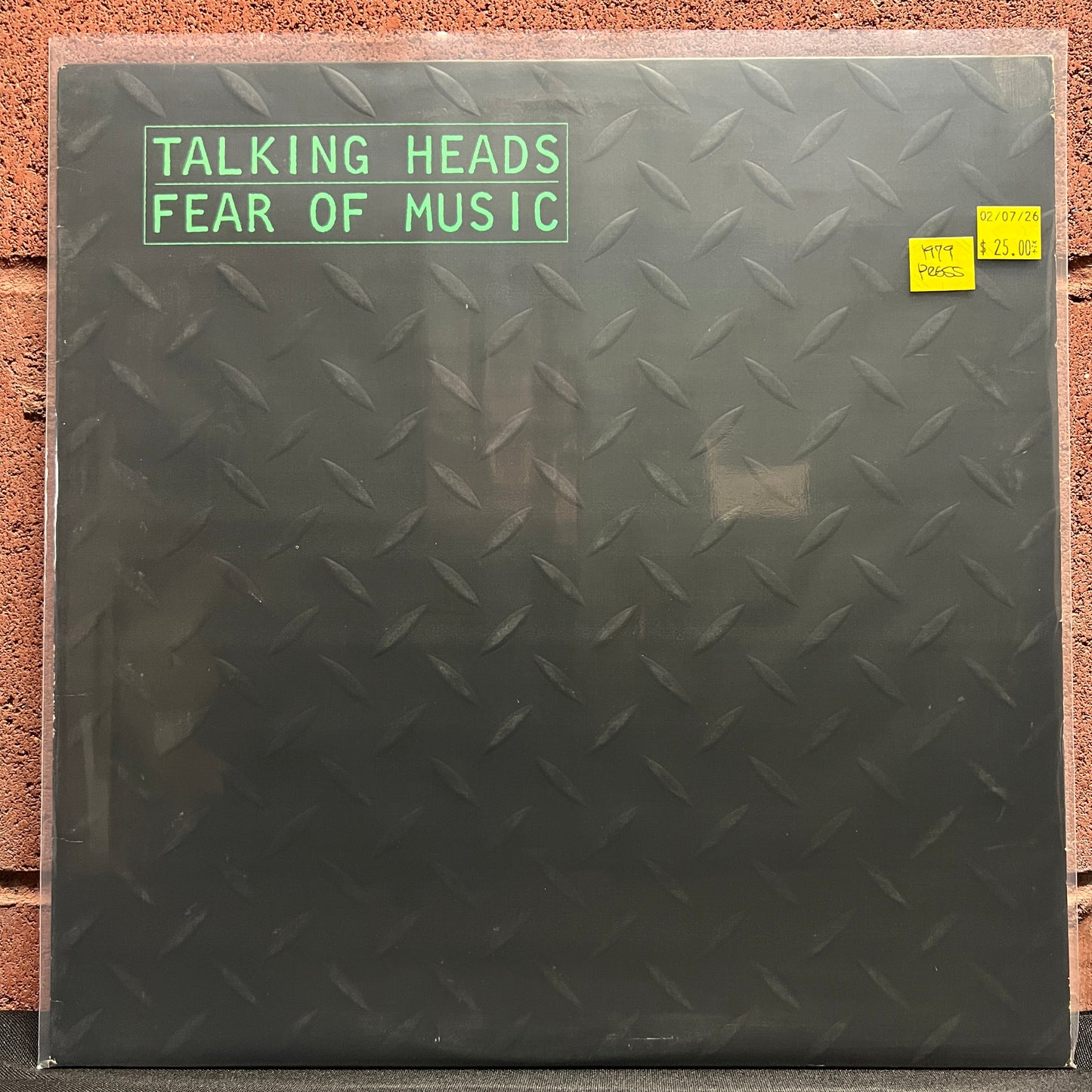 Used Vinyl: Talking Heads "Fear Of Music" LP (1979 Press)