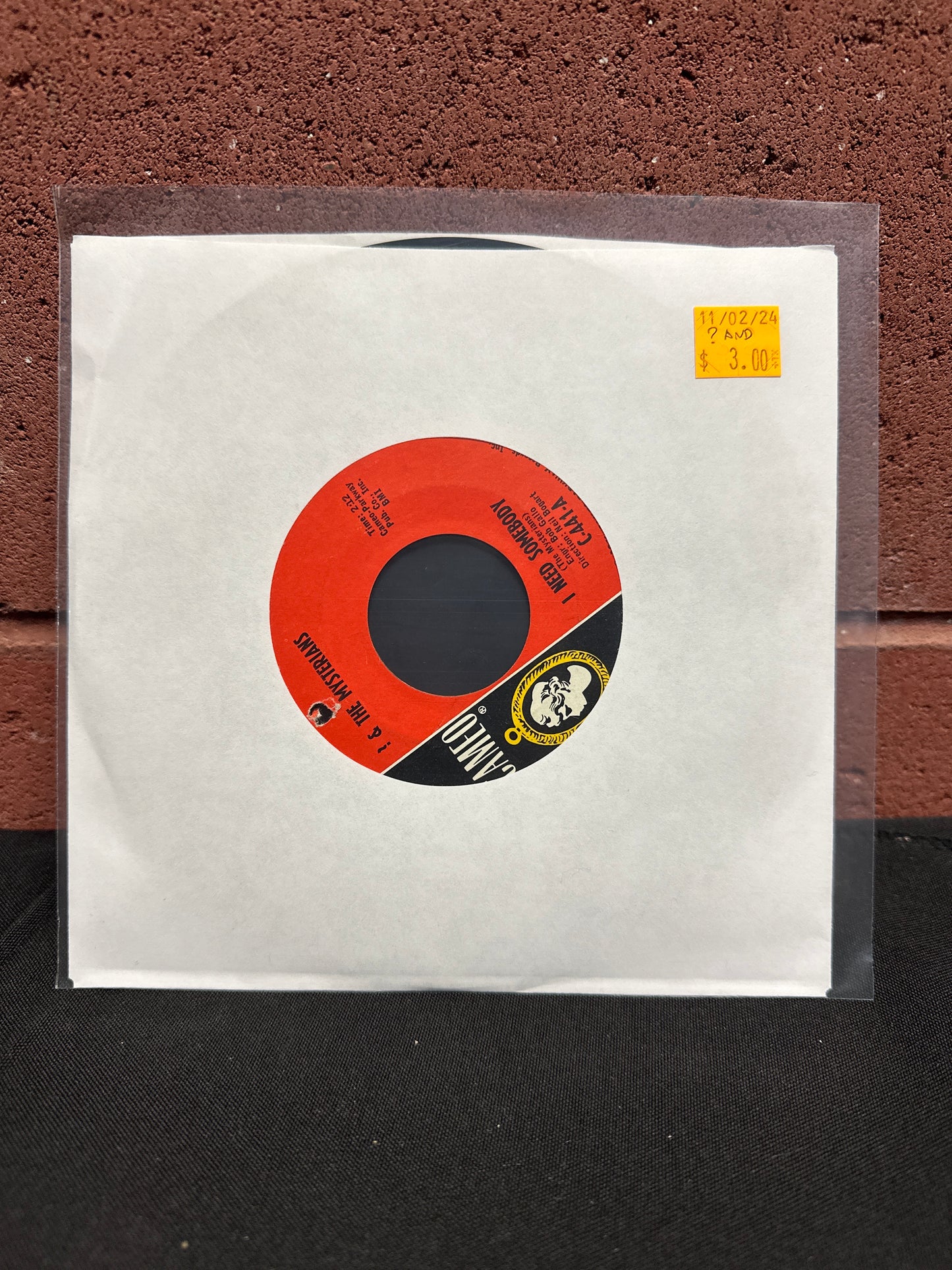 Used Vinyl:  ? & The Mysterians ”I Need Somebody” 7"