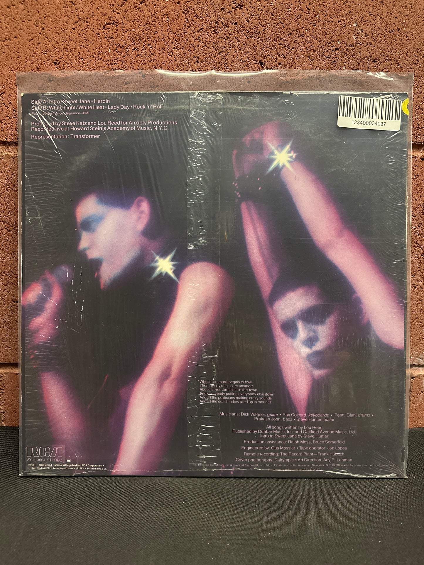 Used Vinyl:  Lou Reed ”Rock N Roll Animal” LP